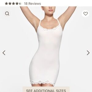 Skims fits everybody lace slip dress